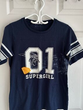 Navy Supergirl '01' Graphic Tee